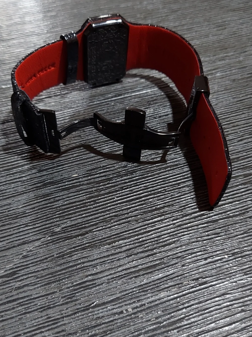 Gianfranco Ferré Black Watch with Red Accent
